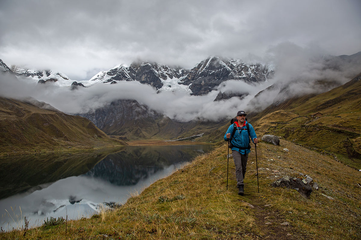 Salewa Mountain Trainer Lite Mid GTX hiking boot (lush trail in Peru)